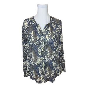 lucky brand button down blouse - size Medium